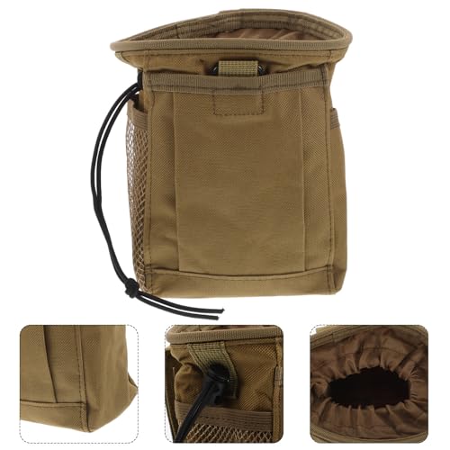 SHOWERORO Portable Mini Utility Waist Pack Fanny Pack with Drawstring Chalk Pouch for Climbing and Lifting, Outdoor Storage Solution Made of Sturdy Oxford Cloth, for Hiking and Camping
