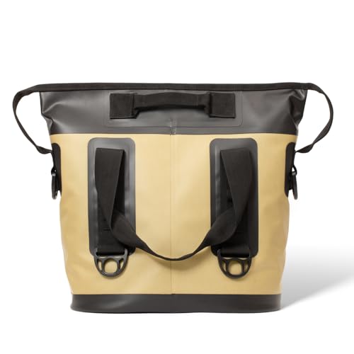 Quiksilver Zipperless Backpack Cooler 30L, Holds 36 Cans, 48 Hour Insulation, Leakproof & Waterproof Design, Heavy Duty TPU, IPX7, Padded Straps, Kangaroo Pockets - color: Cornstalk
