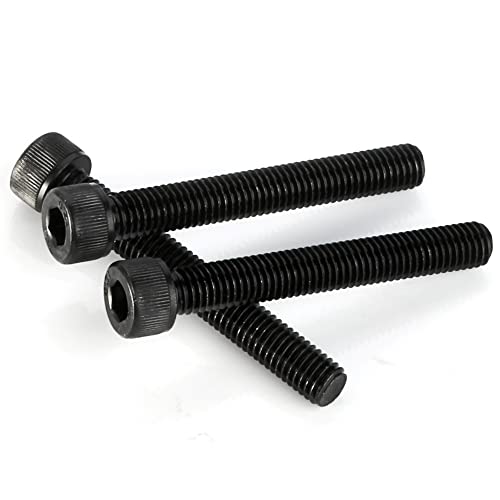 3/8-16 x 1 Socket Head Cap Screws Cap Bolts, 12.9 Grade Alloy Steel Black Oxide, UNC Coarse Thread Fully Threaded, 10 PCS - size: 3/8-16 x 1"