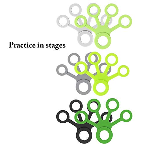 4 Pcs Silicone Finger Stretcher, Hand Stretcher for Strength Training, Soft Finger Exercise Band, Creative Resistance Tool for Finger Dexterity, Compact and Portable Design, Set of 4