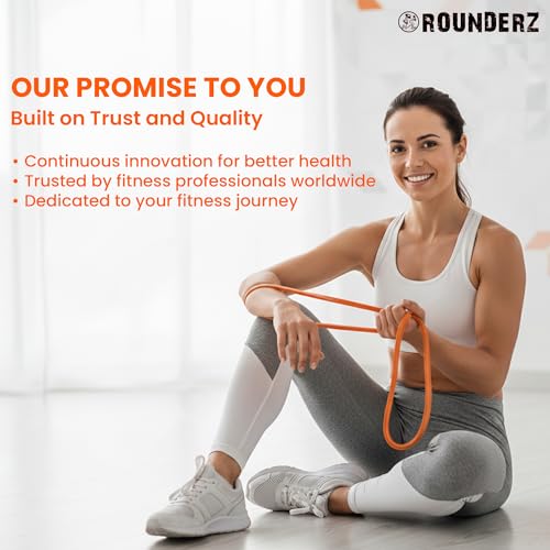 Rubberbanditz Rounded Edge Resistance Band | Compact and Light Weight Exercise Bands | Suitable for All Fitness Levels Users| Travel Friendly Resistance Bands for Working Out - color: Green