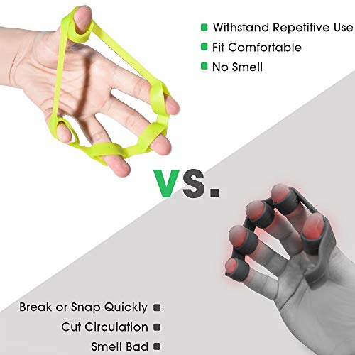 Hand Grip Strengthener, Finger Exerciser, Grip Strength Trainer (6 PCS),New Material,Forearm Grip Workout, Finger Stretcher, Relieve Wrist Pain, Carpal Tunnel - style: Hand Grip Strengthener