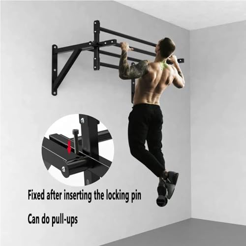 Rotating Parallel Bars for Rock Climbing, Wall Mounted Pull-Up Bar, Indoor Strength Training Fitness Equipment, Maximum Load Capacity 300 Kg