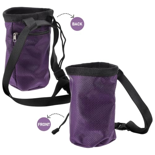 Large Capacity Climbing Chalk Bag for Outdoor Climbing Activities, Ergonomic Design with Oxford Cloth and Fleece Material, Portable and Anti-Slip Powder Storage Bag for Bouldering