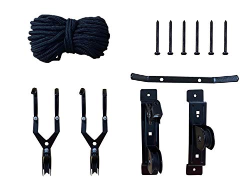 Wallmaster Ceiling Bike Mount Hanger, Bike Ceiling Lift Hoist, Bike Pulley System for Garage, Indoor Bicycle Hooks, 1 pack - size: 1Pack
