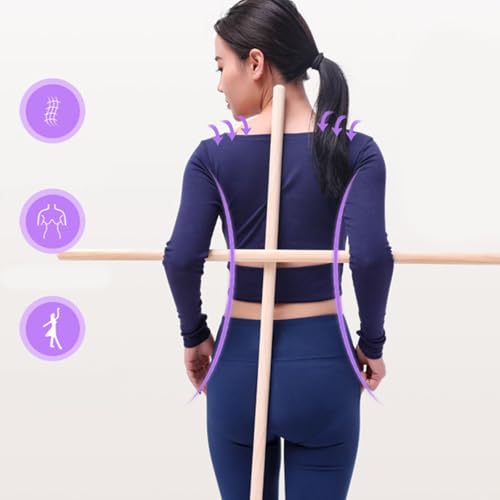 Correct Postures Exercise Stick Wooden Training Mobility Fitness Poles Flexibility Enhancer Open Shoulder Mobility Fitness Sticks