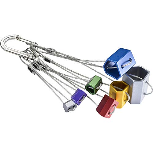 Black Diamond Equipment Wired Hexentric Rock Climbing Protection, Set #4 - #10