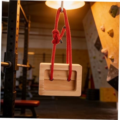 Toyvian 2pcs Portable Climbing Hangboards Wooden Fingerboard Training Board for Rock Climbing Training Indoor Use with Modular Design and Easy Installation