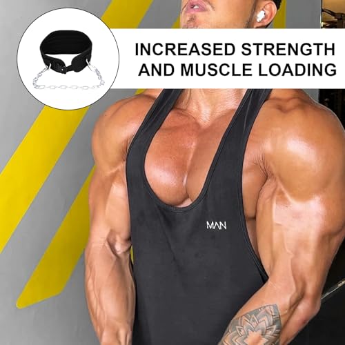 Weightlifting Dipping Belt With Chain Weight Dip With Steel For Pullups Gym Workout Lifting Waist Belt