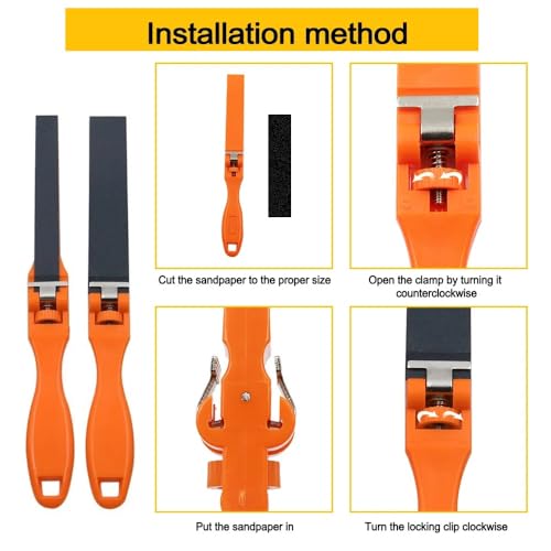 5Pcs/Set Handheld Sandpaper Clamp Polishing Tool, Sanding Paper Clip Holder Abrasive Board for Grinding Buffing Jewelry Plastic Wood Products