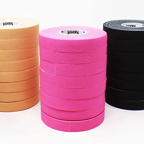 Bighorn Athletics Pro-Series Finger Tape + Tin, 0.3" x 45ft, 8 Rolls, Nude | Pro Series competition tape – 50% stronger than cotton. Residue-free, sweat-proof adhesive for Jiu Jitsu & hard training. - color: Nude