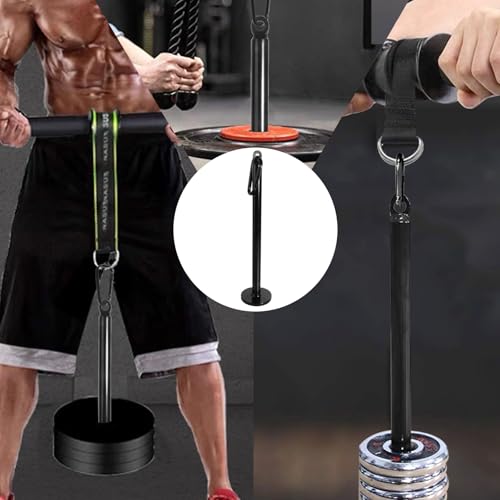 Loading Pin for Weight Plates: Weight Loading Pin with Carabiner Fit 1 inch Olympic Weight Plate for Cable Pulley LAT Pulldown - color: 1in Weight Loading Pin