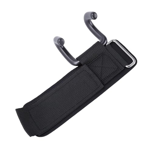 Weight Lifting Hook, 330lbs Load Bearing Fitness Wrist Strap Hand Grip Support with Adjustable Rubber Dipped Metal Hook, for Deadlift Pull Up Horizontal Bar Training