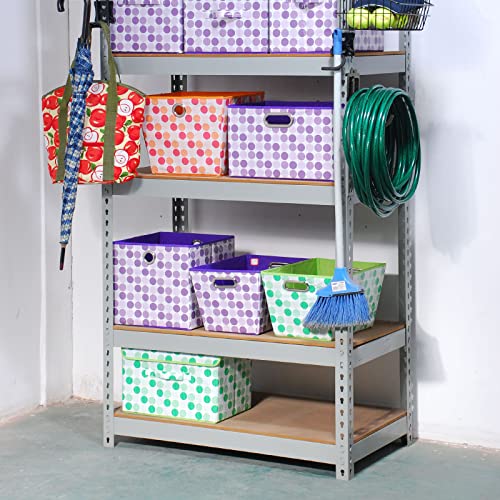 Wallmaster Boltless Shelving Hook Organizer Kit,7 Pcs Adjustable Storage Hanging Accessories for 1.5 inch Keyhole Rack,Garage Heavy Duty Tool Storage System - size: 7 pcs-Unspecified
