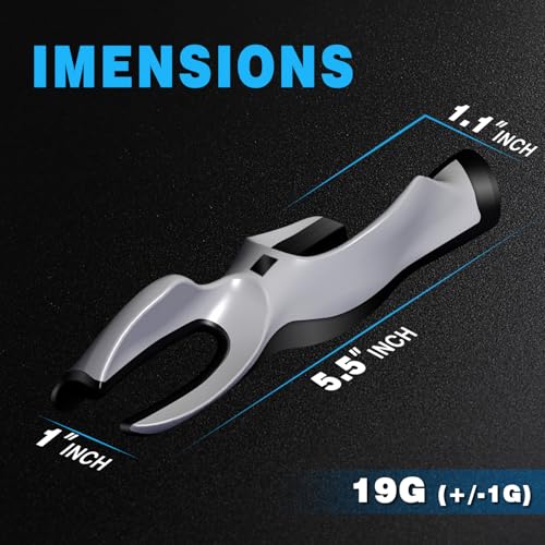 CHAMPKEY Professional Golf Grip Trainer - Perfect Golf Training Aid for Stable Swing and Proper Hand Positioning and Grip-Enhance Grip Strength and Precision (Gray, Jumbo)