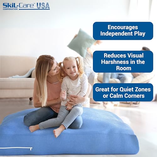 Skil-Care Crash Pad Cover Replacement, Nylon and Cozy Cloth, Machine Wash | Indoor & Outdoor Durable Cover Only (No Foam), Soft Landing, Crashpad for Kids Sensory Mat, For Active Play, Machine Washable - size: 6' x 6' Cover