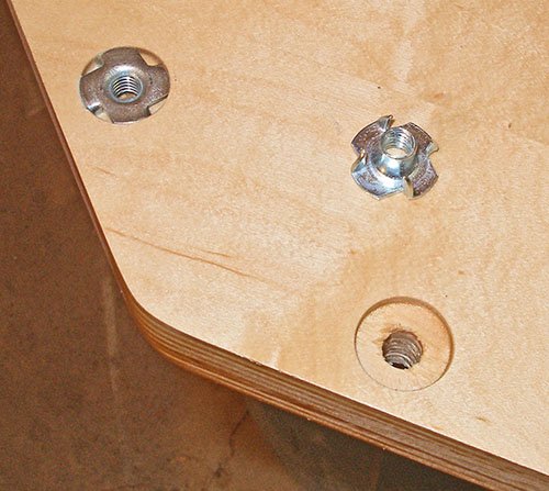 Escape Climbing Four Pronged Zinc T-Nut | Durable Steel Hardware for Rock Climbing Holds | Easy Install (500)
