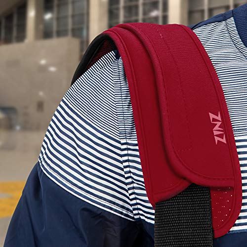 ZINZ Ultra Thick & Breathable Universal Shoulder Pad Cushion for Bag - Long & Comfort - color: Red