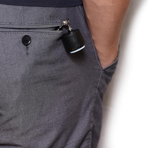 OKKO Round Bullet Pocket Chalker Billiard Pool Cue Chalk Holder Black - Fits Taom Chalk