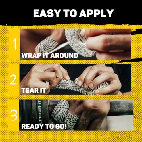 Happy Thumbs Tape - Gym & Hook Grip Tape - Thumb & Finger Protection - for Cross Training, Weightlifting, Gymnastics & More - Stretchy Adhesive Athletic Weightlifting Tape - 24 ft Long 3 Pack - color: Fire