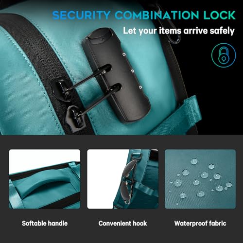 FUTURE AESTHEICS Travel backpack Carry-on Travel Backpack For Women Men Flight Approved Business Weekender Overnight Waterproof Daypack (Blue) - color: Blue