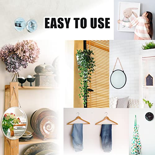 Double Headed Bear Claw Screw Picture Hanger Wall Mounting Hardware | 40 Pack silver keyhole mounting screws, Multi purpose screw hook for D-Rings, Wire, Sawtooths & Keyholes - style: Silver