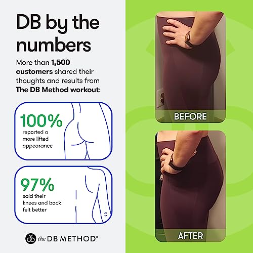 The DB Method DreamBelt Weight Belt Intensifies Workouts, Home or Gym Workout Equipment, Weighted Belt for Hip Thrust, Squat, Strength Training, Helps Minimize Exercise Injury Risk, 10 lbs