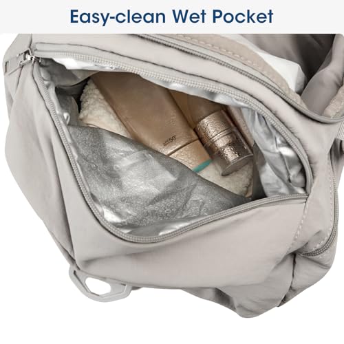 G4Free 45L Travel Duffle Bag for Women Men 3 in 1 Duffel Bags with Shoes Compartment Gym Backpack for Weekender Overnight, Camel - color: Camel