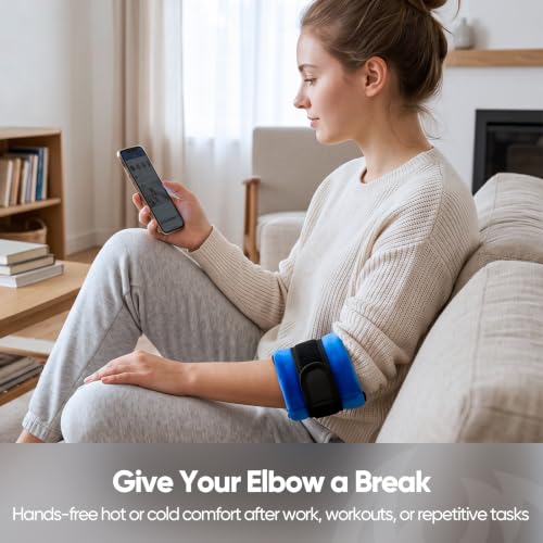 FitBeast Elbow Recovery Kit with 4-Level Flex Therapy Bars, Twist Bar for Tennis Elbow & Golfer's Elbow Physical Therapy Exercises, Forearm Wrist Grip Trainer with Elbow Brace & Hot and Cold Pack