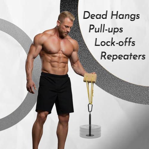 Portable Beech Wood Fingerboard Climbing Hangboard Set – Dual-Pocket Grip Blocks for Finger & Forearm Strength Training – Adjustable Rope and Metal Clips Included - color: 2*Grip Blocks