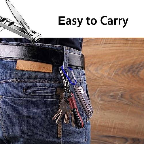 5 in1 Multi Tool Nail Clippers,Portable Foldable Pocket Knife,Keychain,Scissors,Nail Files,Portable Nail Clippers,Stainless Steel Foldable Nail Cutter,Travel,Hiking,Camping,Mini Pocket Key Ring Gift
