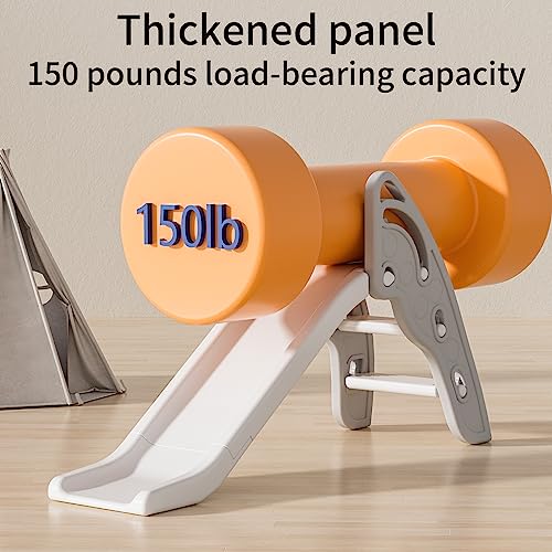 Toddler Slide Large Play Climber Slide PlaySet with Extra Long Slipping Slope Indoor Slide Kids Slide Toddler Playground Toddler Slide Outdoor Toys for Toddlers (Grey) - color: Gray