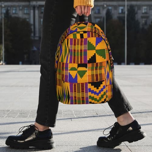African Tribes Laptop Backpack African Art Backpack Bag With Adjustable Shoulder Straps - color: African Tribe _I1002