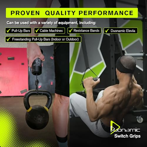 Duonamic Eleviia: Portable Doorway Pull-Up Bar – Lightweight, Travel-Ready, 250 lb Capacity - color: Black