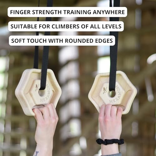 Portable Hangboard – Compact Travel Fingerboard for Strength Training & Warm-Up Durable Design | Perfect for Home & On The Go - style: Hexamon