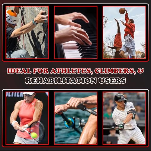 Adjustable 10–400 lb Grip Strength Trainer (Premium Adjustable Grip Strengthener for Forearm Training) Alloy Frame, Titanium-Plated Steel, TPR Non-Slip Handles | Color Red