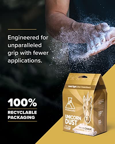 Friction Labs Premium Loose Climbing Chalk | High-Performance Hand Chalk with Superior Grip for Bouldering, Climbing, Long Lasting & Skin Friendly Powdered Chalk - size: 12 oz/340 g - Loose Chalk, style: Fine Texture - Unicorn Dust