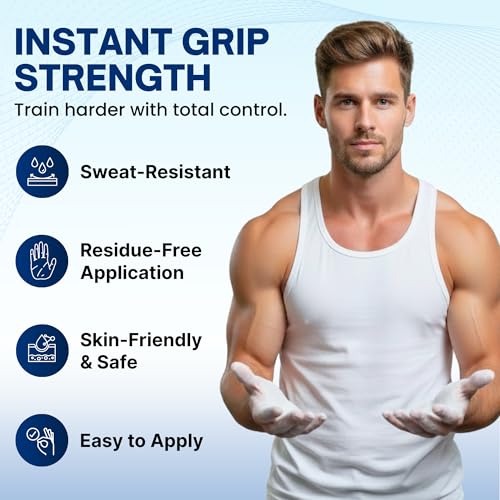 Liquid Chalk for Weightlifting, Gym and Workout Hand Chalk Grip | Magnesium carbonate grip chalk in 50ml, 59ml clear and 250ml sizes. For lifting, cheer, gymnastics and CrossFit. - size: 1.7 fl oz 2-Pack (Grip Mini Duo)