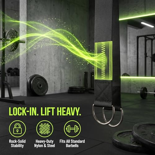 YARNOW 2pcs Weight Plate Loading Strap for Dip Belt - Barbell Pullups Dumbbell Plate Pin Loading Strap for Strength Training Forearm Wrist Exerciser Strengthener 30 Inch