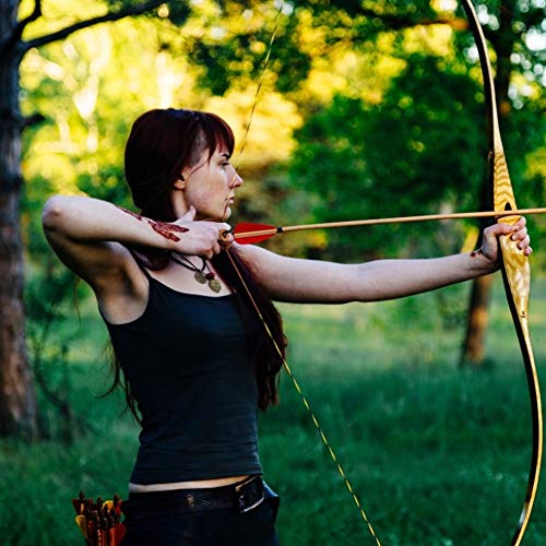Leather Archery Finger Tabs,Handmade Archery Finger Guard for Shooting Practice Gear, Recurve Bow Fingers Tab - color: Bourbon Brown