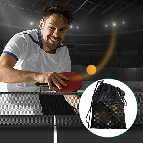 10 PCS With Clips Mesh Drawstring Bags, Portable Nylon Storage Bags for toy,Sports Storage,Outdoor activities etc. (7.9x11.8in) - size: 7.9x11.8in