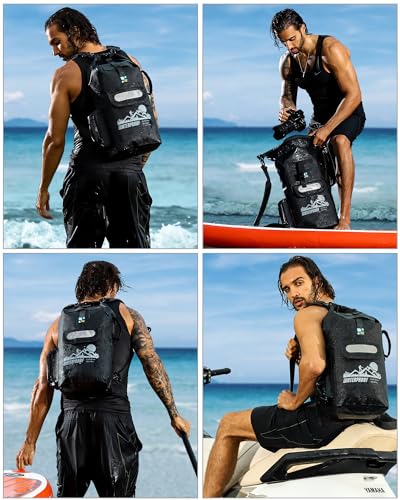 Dry Bag Backpack - color: Black, size: 40L
