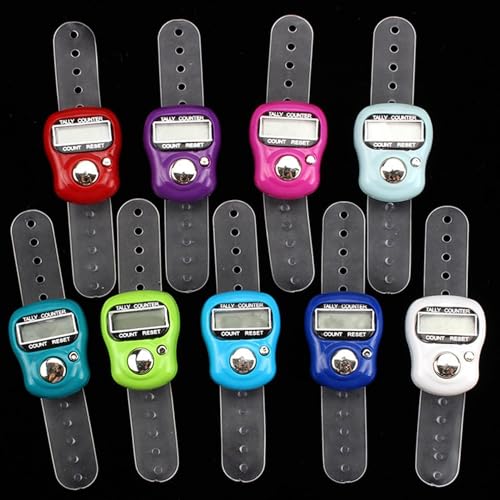 Finger Counter - Finger Clicker Counter | Adjustable Finger Tally Counter | Resettable Lap Counter | Portable LCD Digital Display Tally Counter | Digital Handheld Tally Counter for Golf, Lap