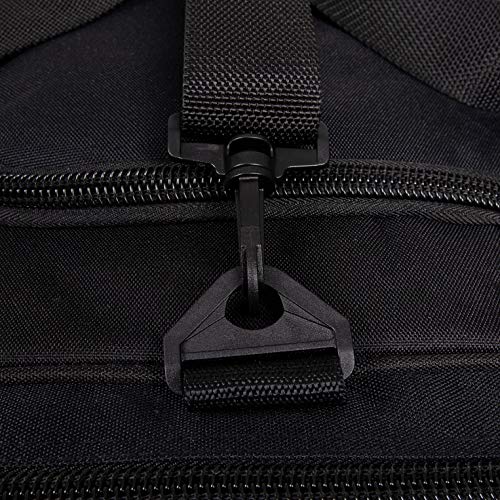 K-Cliffs Heavy Duty Tactical Range Duffel Quality Gear Travel Sports Gym Equipment Bag Military Molle Lockable Zippers with US Flag Patch 27 Inch Black - size: 27 Inch Black