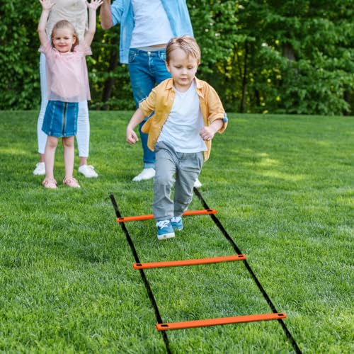 GHB Agility Ladder 1PCS Agility Cones 50PCS Hex Agility Rings 1 Pack