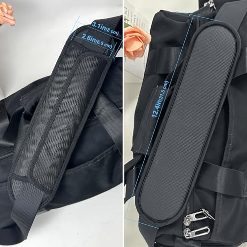FIEIL 2 Pack Non-Slip Shoulder Strap Pad, Waterproof Air Cushion Shoulder Relief Pad, for Shoulder Bags, Guitar Strap, Detachable Shoulder Strap Pad Pads Help Relieve Shoulder Pain(Neoprene) - size: 2 Pack Neoprene