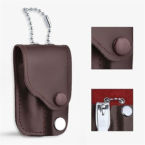 GRFIT Nail Clippers Set Nail Clipper Set with PU Leather Case, Portable Nail Cutter Travel Kit, Multifunctional Manicure Kit with Bottle Opener, Nail File and Knife Manicure Set (Color : A) - color: A