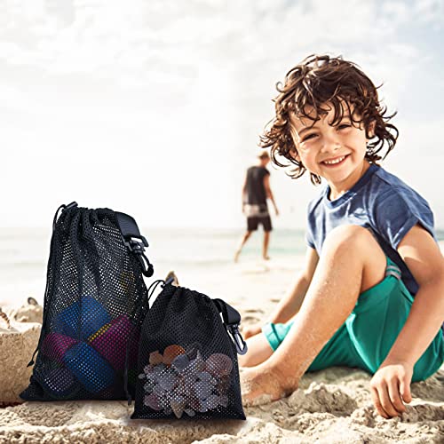20 PCS With Clips Mesh Drawstring Bags, Portable Nylon Storage Bags for toy,Sports Storage,Outdoor activities etc. (7.9x11.8in) - size: 20Pcs / 7.9x11.8in