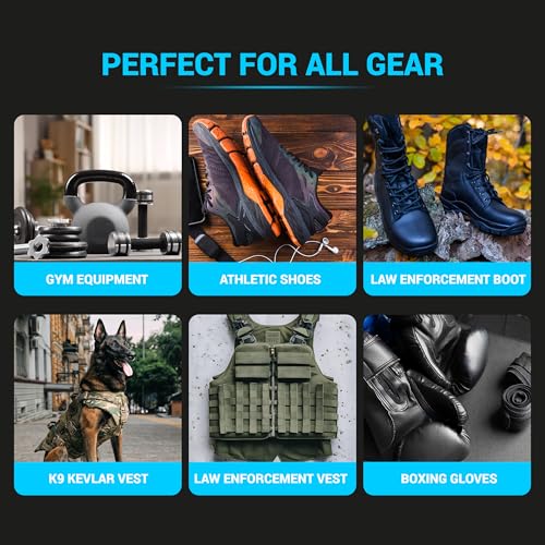 Odor Eliminator for Active & Protective Gear – Pack of 2 (16oz) Instant Deodorizer Spray for K9 Equipment, Vests, Uniforms & More | Quick Odor Mask & Fresh Scent | Made in USA