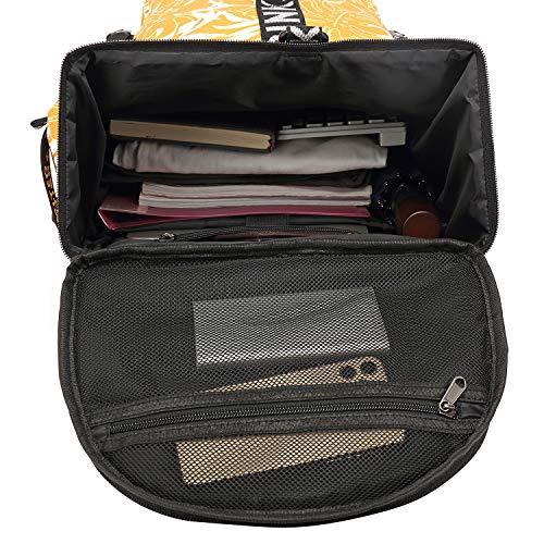 Kalesi Gym Duffle Bag Backpack 4-Way Waterproof with Shoes Compartment for travel Sport Hiking laptop (Mustard yellow) - color: Mustard Yellow